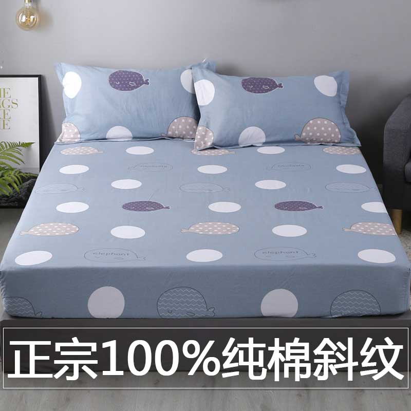 床笠单件纯棉加厚床罩床单1.2米100全C棉1.8斗笠定制2023年新款1.