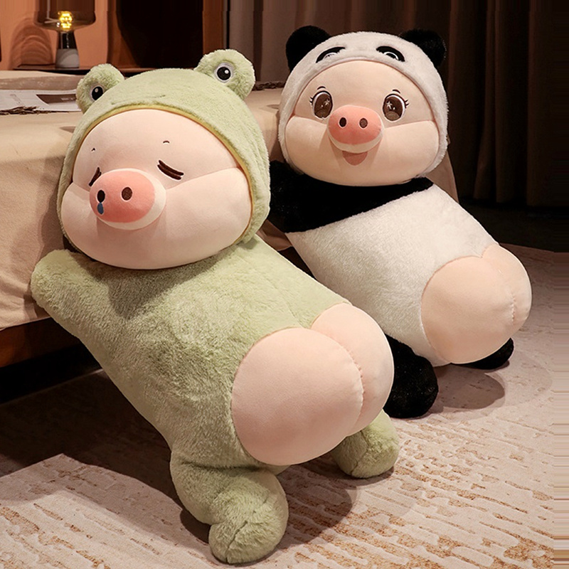 可爱趴趴猪c玩偶睡觉抱枕女生毛绒玩具床上公仔布娃娃儿童生日礼