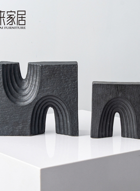 现代简约几何摆件客厅酒柜装饰品摆设样板间书房书柜装饰陈设饰品
