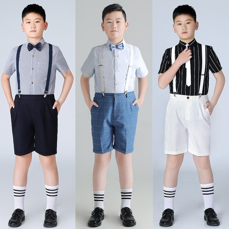 胖儿童西装套装大童西服夏季男A童正装夏天儿童钢琴演奏礼服演出