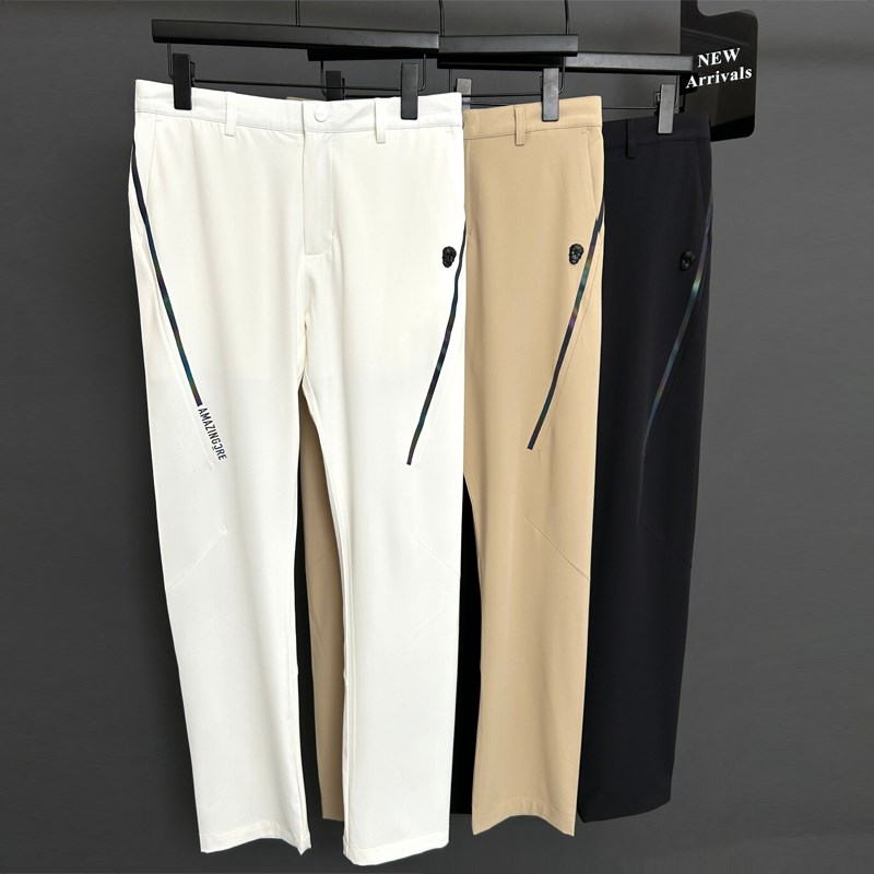 高尔夫男长裤修身直筒裤春夏高尔夫服装男K弹力舒适运动球裤男裤