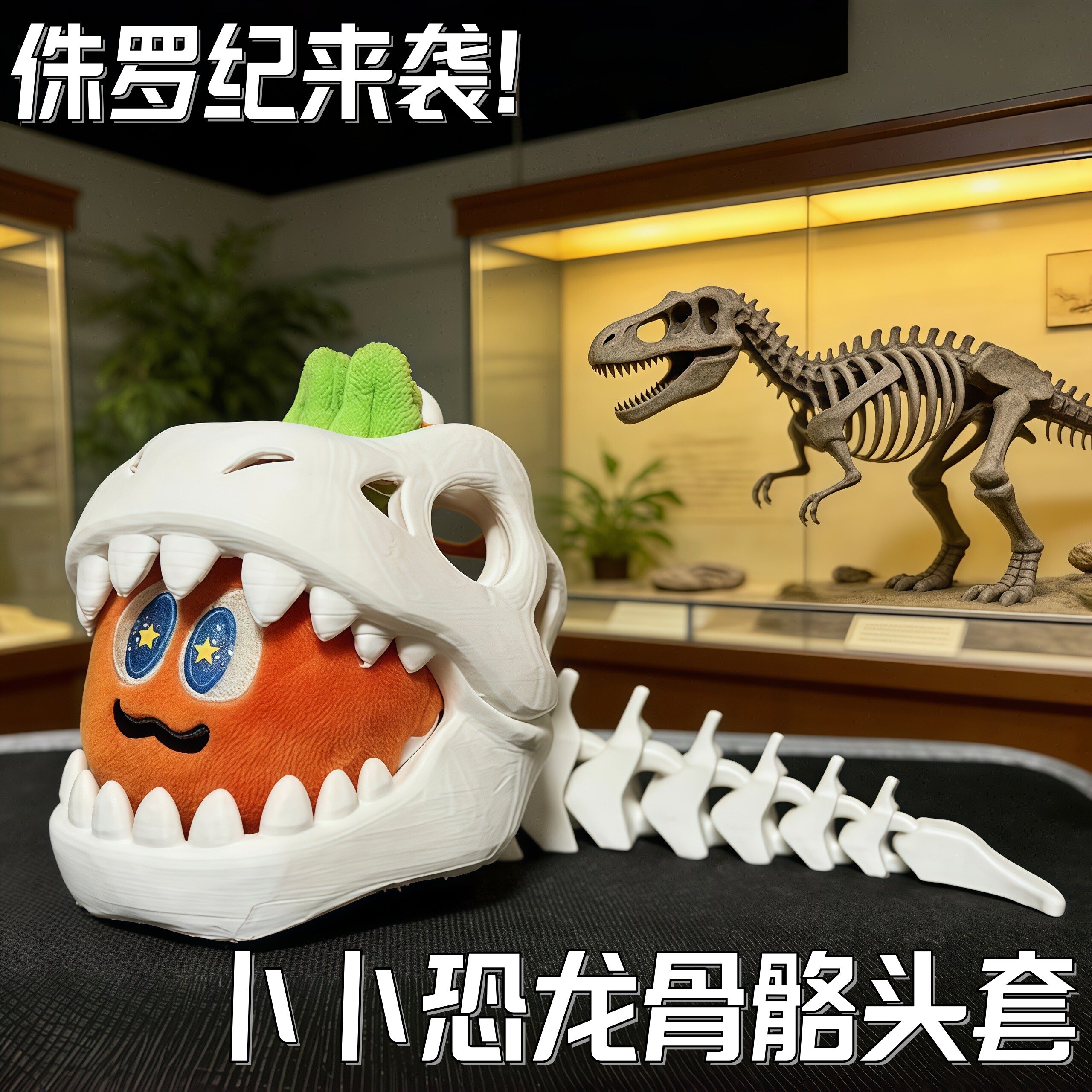 五月天阿信周边恐龙骨骼娃衣头套图片