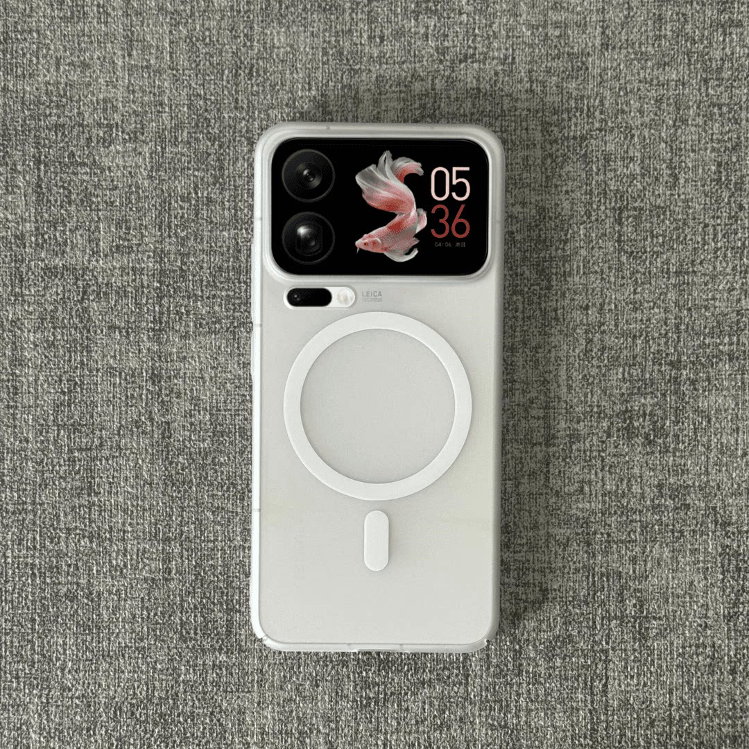 磁吸磨砂半透超薄冰雾适用小米17promax磁吸手机壳15spro全包防摔14ultra不沾指纹13简约高级感男女新款硬套