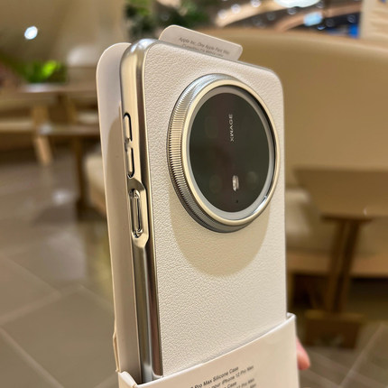 ins白月光高级感荔枝纹适用OPPOFindx8Ultra手机壳X9pro电镀7素皮Reno13新VIVOx200Promini商务300防摔iQOO13