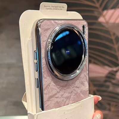 法式千金感丝绒电镀粉色手机壳