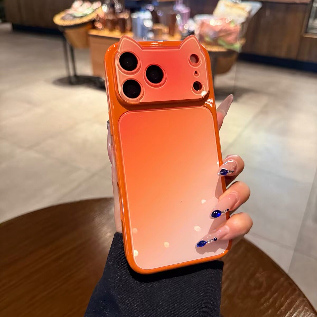 猫耳朵大视窗晕染渐变适用iPhone17promax手机壳18新款16pro秒变苹果17保护套日韩ins风15可爱创意14高级13女