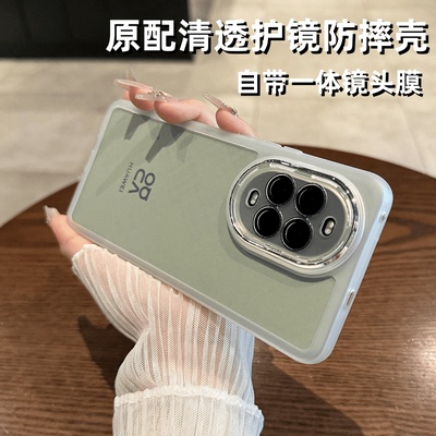 自带镜头膜硅胶简约透明手机壳