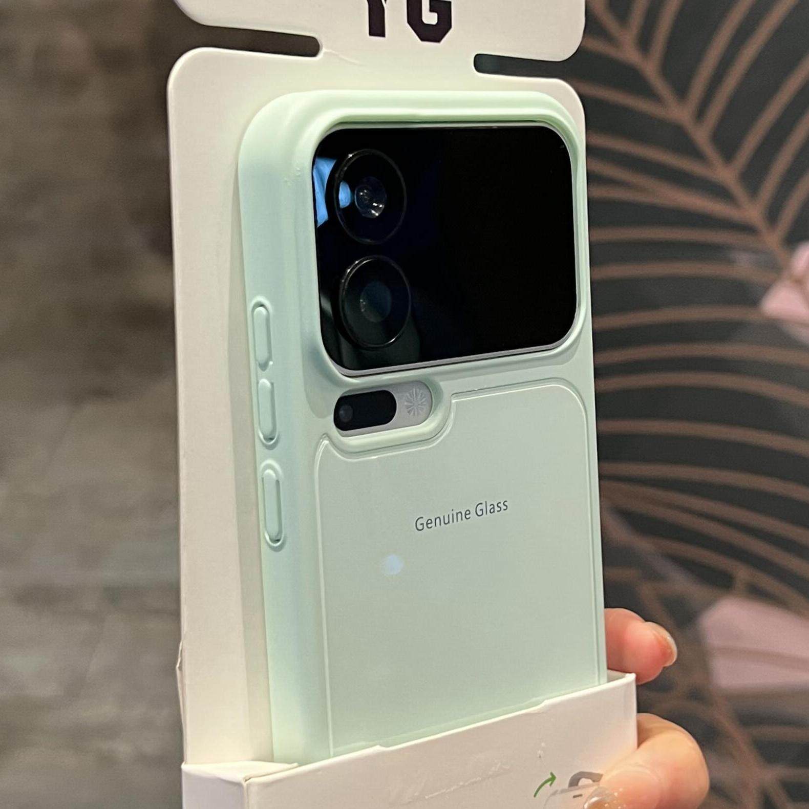 奶绿色薄荷马卡龙玻璃适用小米17promax手机壳xiaomi17pro高级感小众轻奢全包防摔镜头大孔磨砂新款情侣商务
