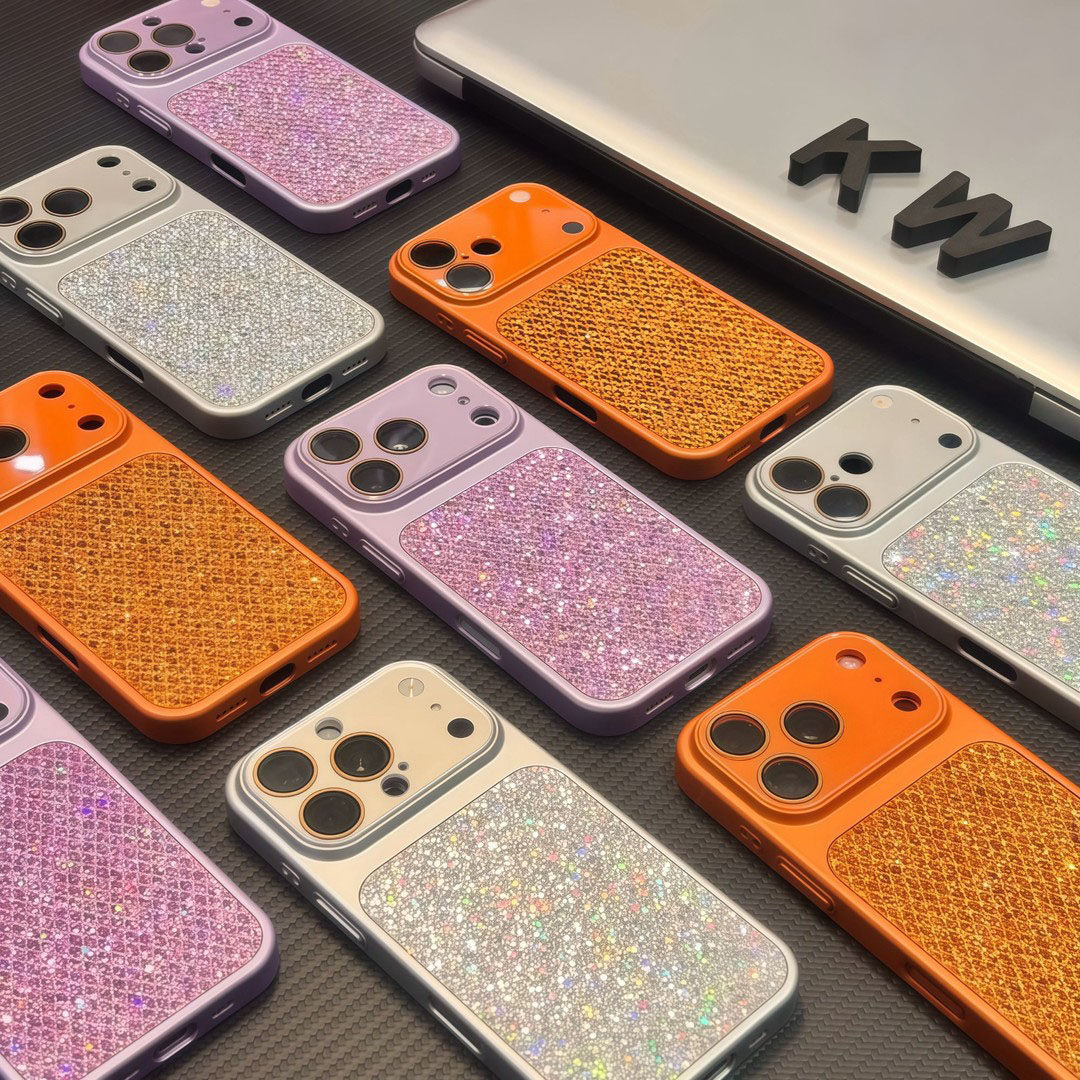 秒变17闪粉镜头膜适用iphone17Promax手机壳苹果16promax轻奢高级感15pro新款14亮钻13全包防摔时尚硬壳男女