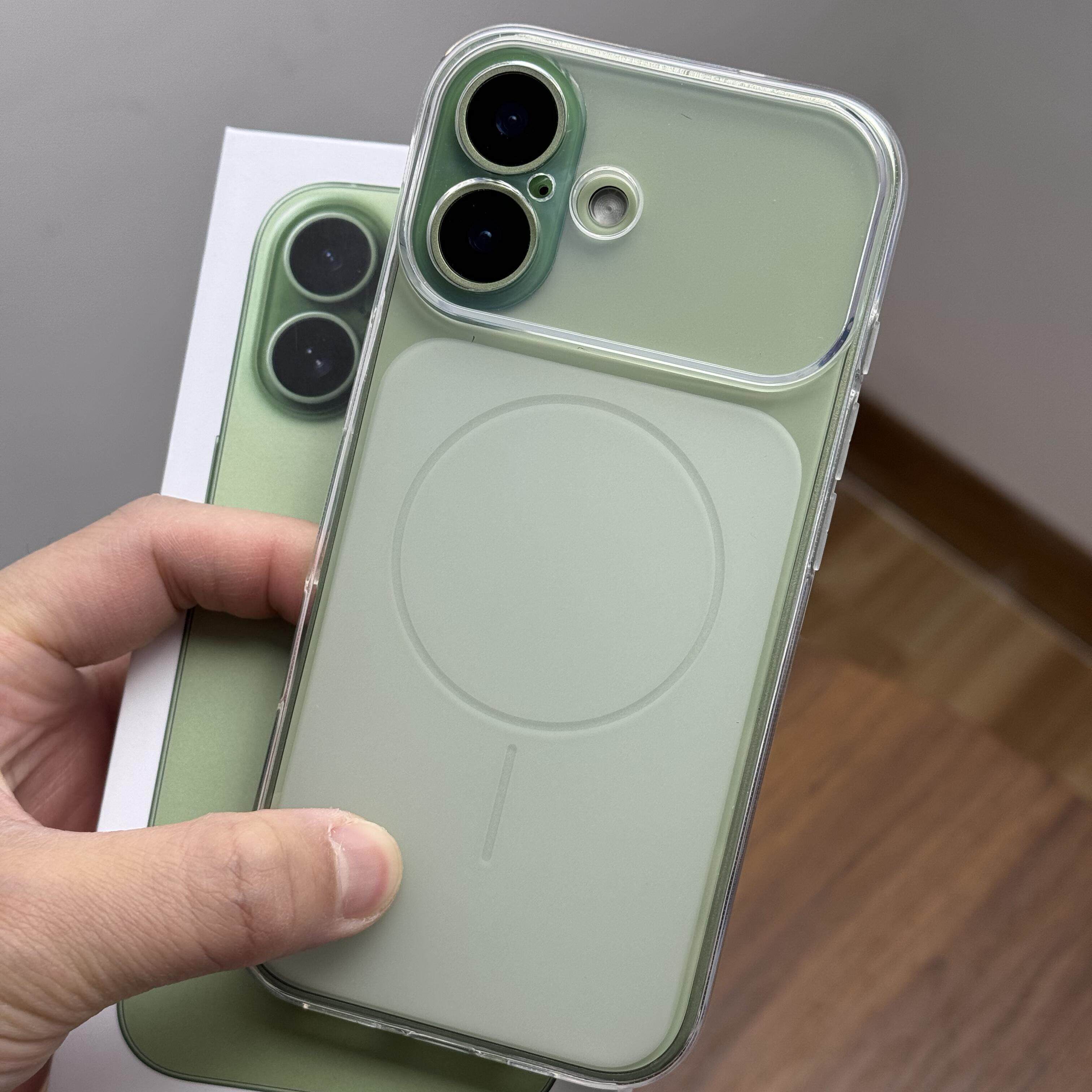 简约超薄磨砂大视窗秒变17适用iphone17Promax手机壳17Air苹果16pro硅胶15pro高级感14plus透明13防摔12好看