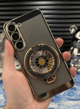 三星S22+PC电镀支架手机壳