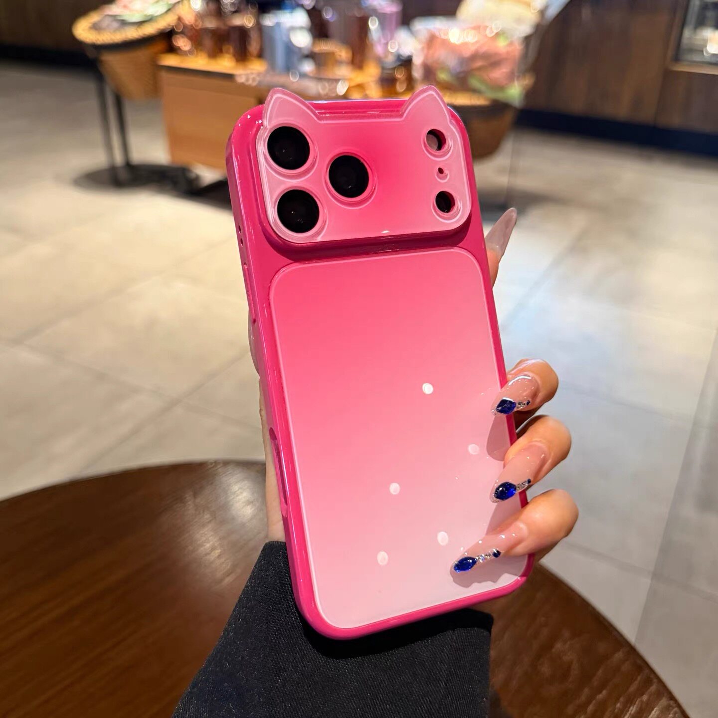 猫耳朵大视窗晕染渐变适用iPhone17promax手机壳18新款16pro秒变苹果17保护套日韩ins风15可爱创意14高级13女