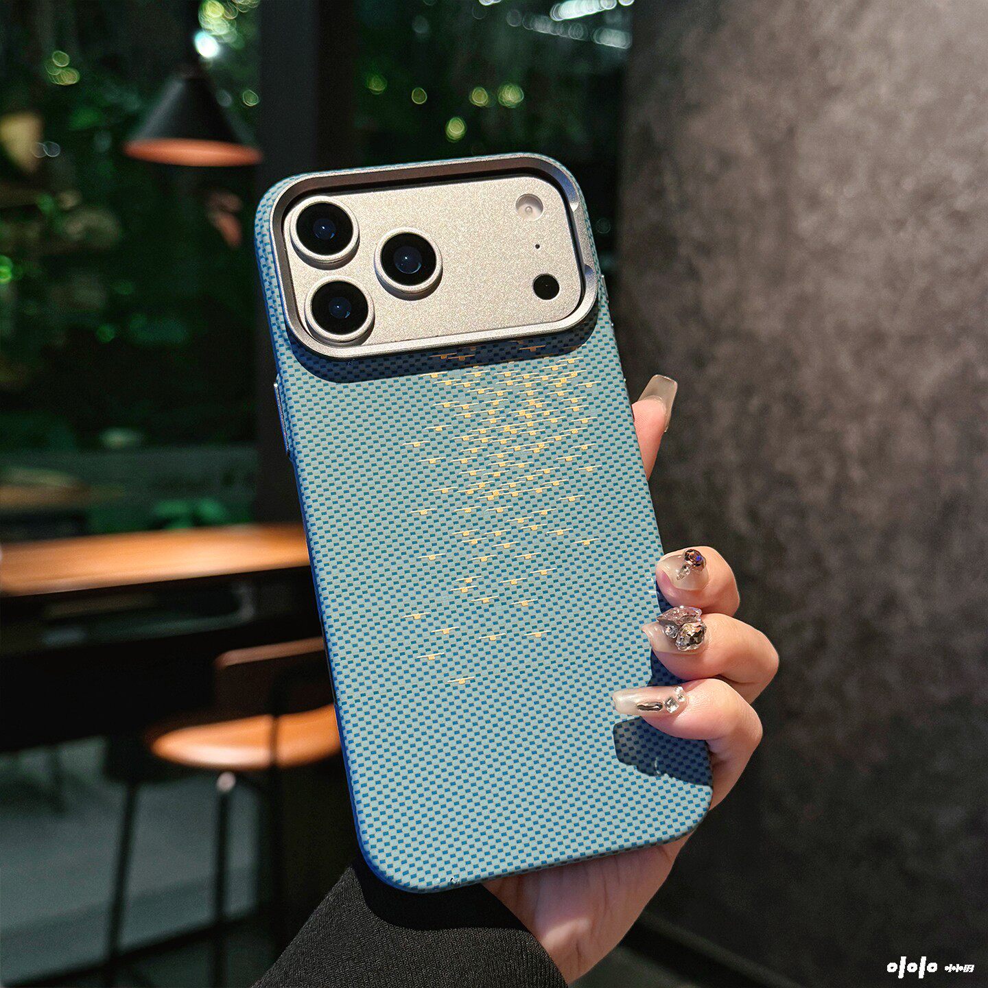 新品【浮光波粼】凯夫拉碳纤维纹适用iphone17Air手机壳17promax苹果16pro磁吸15高级感轻奢大孔全包防摔男女