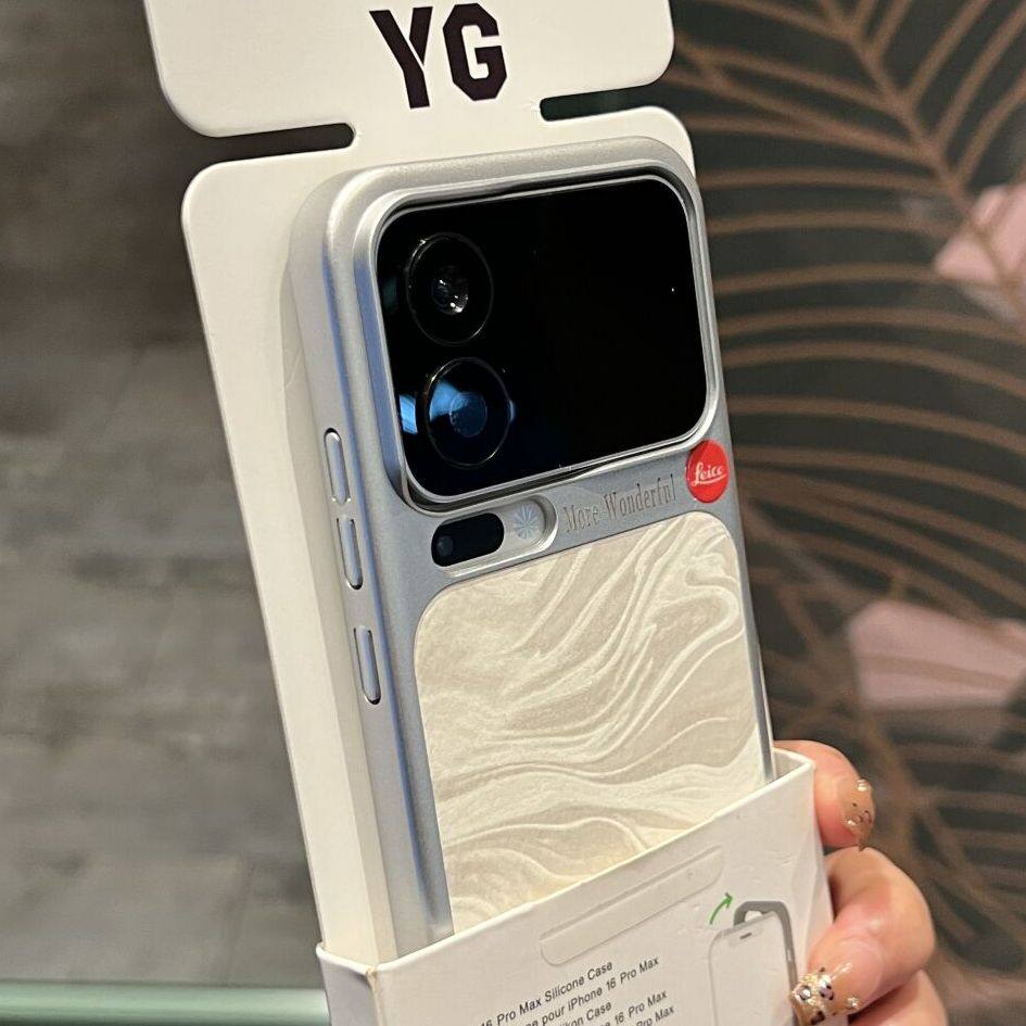 独特好看的白月光雪山纹丝绒适用小米17promax手机壳17pro电镀边框拼接17艺术轻奢高级感小众新款质感男女套