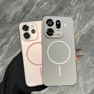 高级感Beast细圈磁吸适用oppofindx9pro手机壳x8ultra肤感x8s+冰雾磨砂x7/6新款reno15/14硅胶超薄全包防摔女