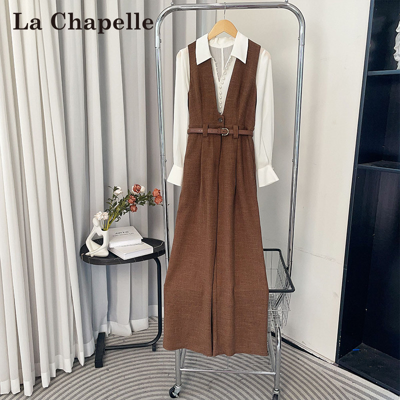 LaChapelle拉夏贝尔2025年初秋新款修身气质百搭上衣半身裙10615