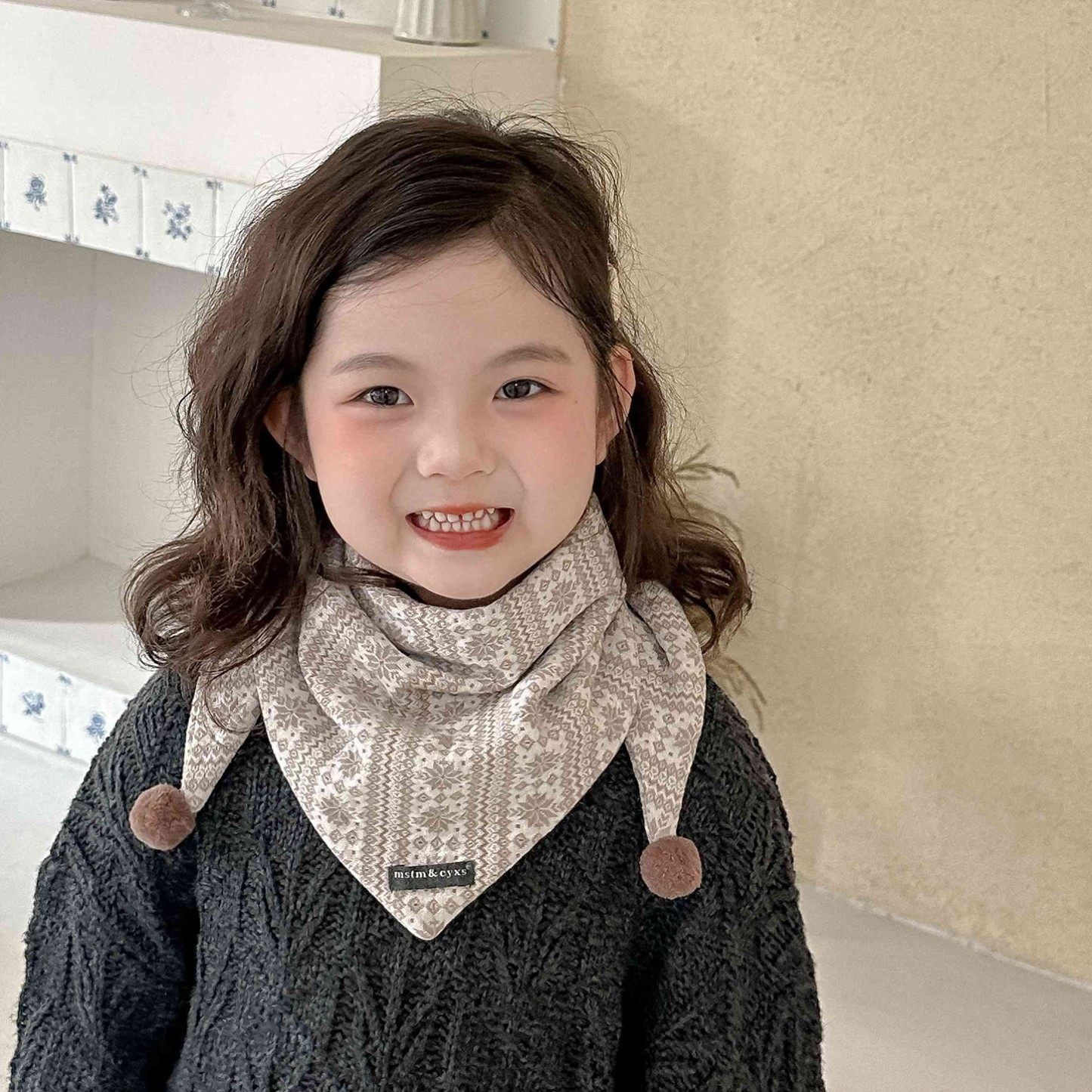 儿童围巾秋冬季婴儿保暖围脖宝宝防风三角巾男童女宝百搭可爱脖套,童装/婴儿装/亲子装,围巾,淘宝优惠券,粉丝福利购,淘宝优惠卷