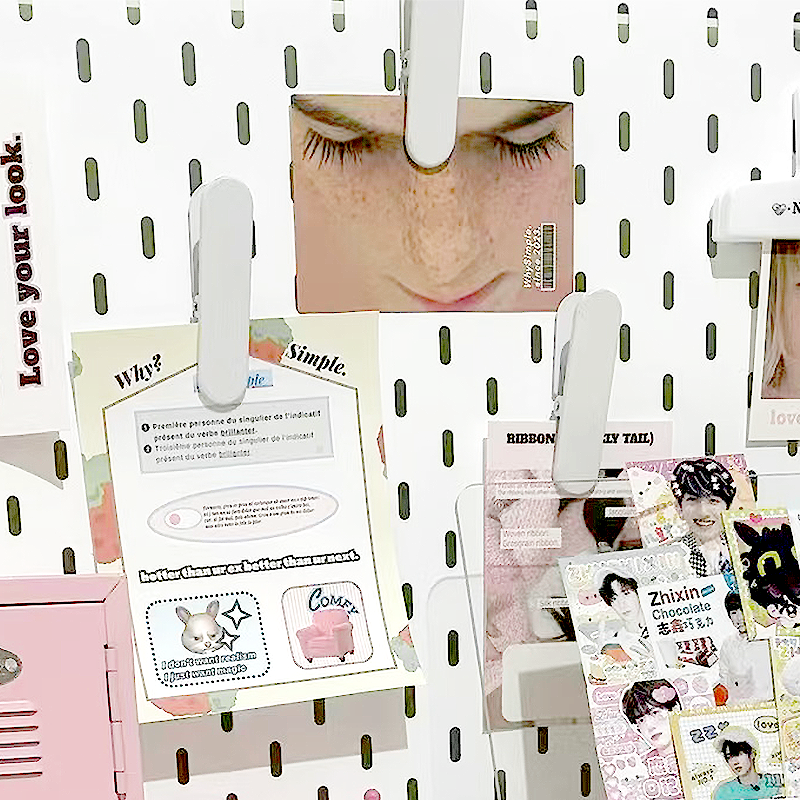 吃谷人桌面搭配好物洞洞板夹子