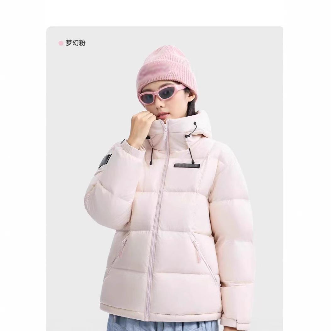 CV凸乆鸟棉服女短款连帽2025冬新款情侣户外男面包外套官方旗舰店