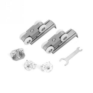 Slide Door 4 Wheel Roller Rail Pulley Household Hardware Too