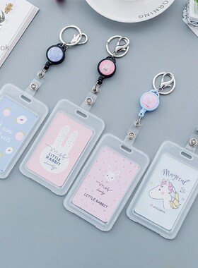 Cute Cartoon Retractable Badge Card Holder Nurse Doctor Exhi