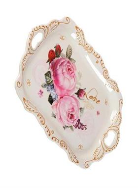 Tray Serving Plate Tea Food Platter Plastic Snack Cup