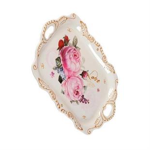 Tray Serving Plate Tea Food Platter Plastic Snack Cup