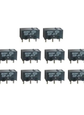 10PCs D2F-J01F Mouse Micro Switch Micro Button Silver Contac