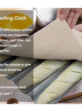 Thick Fermented Linen Cloth Proofing Dough Bakers Pans Bread