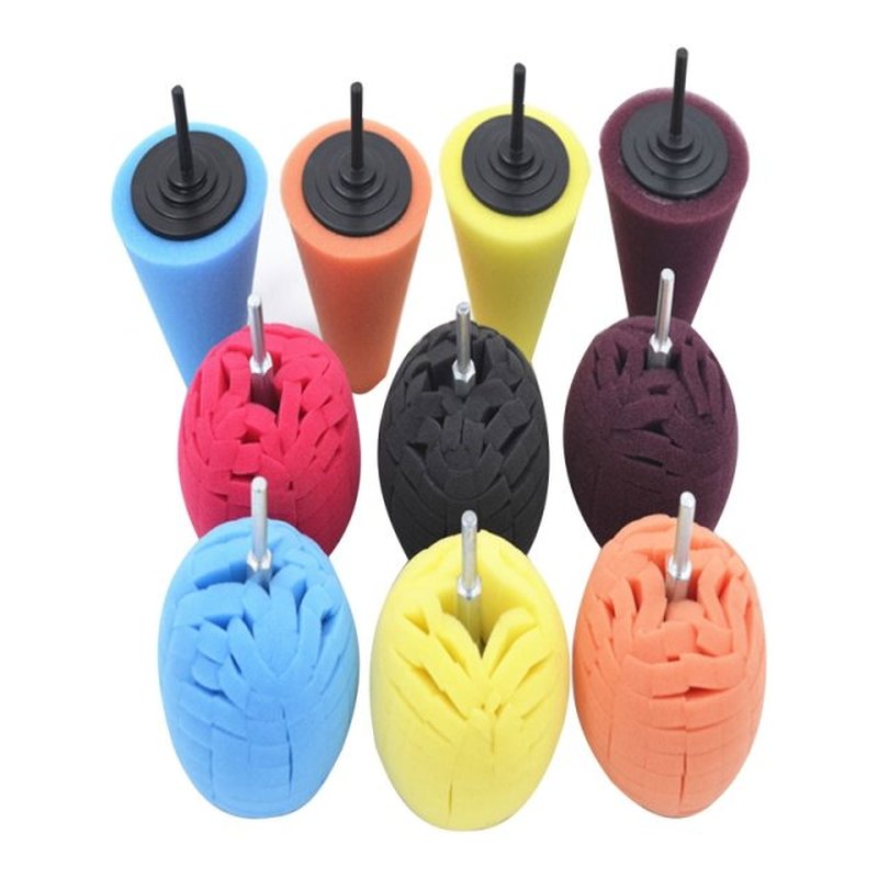 5/6/10 Pcs/Set 80mm Sponge Foam Polishing Cone Pad Buffing P