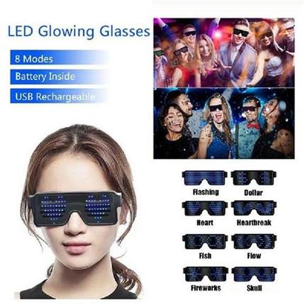 Magic Led Party Glasses APP Control Shield Luminous Glasses