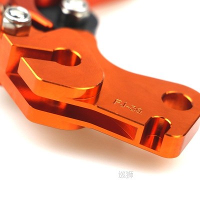 Orange Motorcycle CNC Aluminum Brake Clutch Levers Short Adj