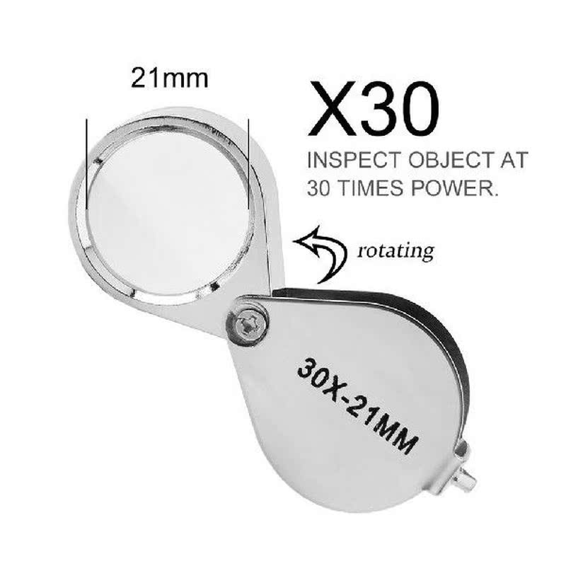 Mini 10X Glass Magnifying Magnifier Jeweler Eye Jewelry