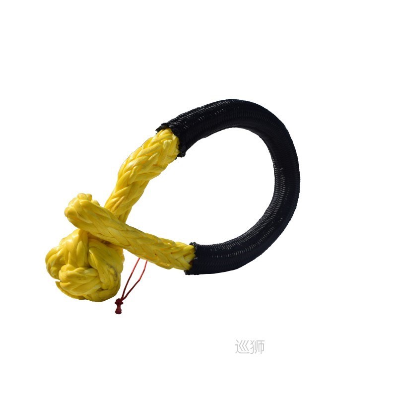 Yellow 5mm*80mm Synthetic Shackles,Synthetic fiber Car Flexi