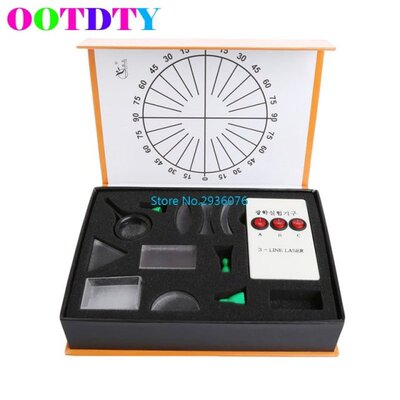 Optical Equipments Experiments Concave Convex Lens Prism Set