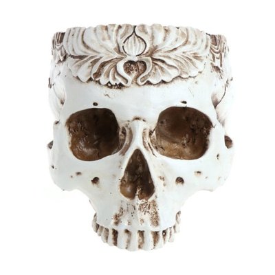 2022 New Resin Gothic Skull Head Flower Pot Planter Containe