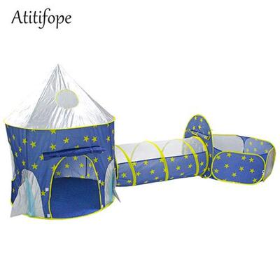 3pc Kids Playhouse Pop p Play Tent Crawl Tunnel   Pit With B