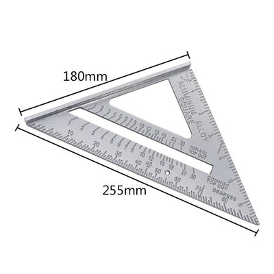 New Speed Square Protractor Aluminum Alloy Miter Framing Tri