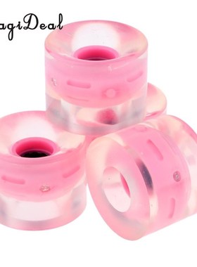 Perfeclan 4pcs 60mm Light p Skateboard Longboard Wheels Flas