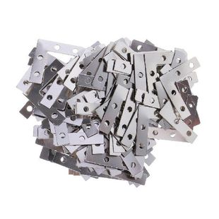 100pcs Heavy Duty Metal L Shape Corner Brace Plate 90 Angle
