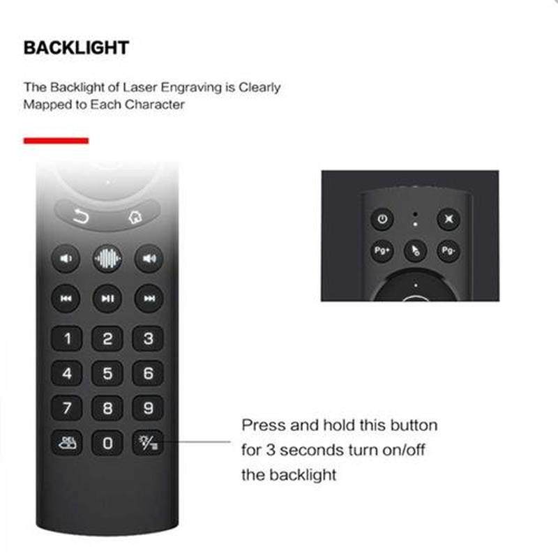 Commonly Used LCD LED TV Voice Remote Control G20S Pro 2.4G