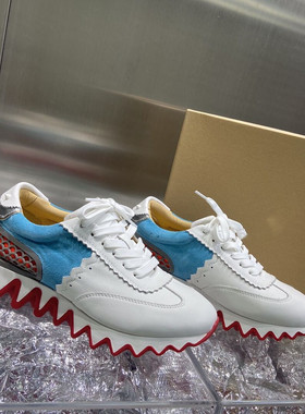 2022 new heightened red bottom sneakers fashion