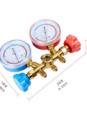 AC Diagnostic Manifold Freon Gauge Hose Set Charging R134A R