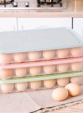 24 Grid Eggs Organizador Plastic Groove Shatterproof