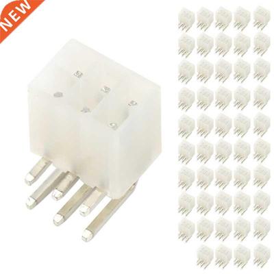 50Pcs 6P Curved Pin Socket 4.2mm 2XP Female Connector Suita