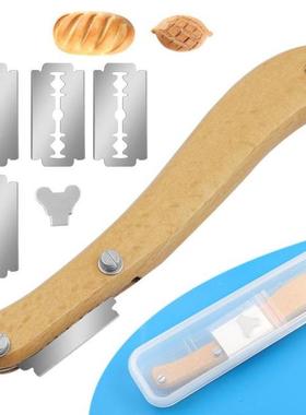 Bread Cutter Lame Wooden Handle Bread Slashing Dough Scoring