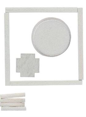 Assemble Mini Wooden Stool Simulation Chair Furniture Model