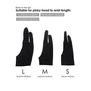 2 Artist Drawing Glove Graphic Tablet Anti-fouling Paintin