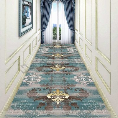 Pastoral Style Long Hallway Carpet European Corridor Carpets