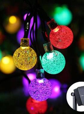 Outdoor Solar Lights Crystal Ball Led String Lights 10M
